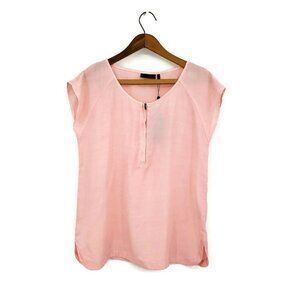 New Minimum Agatha Top Women 36/4-6 Pink Short Cap Sleeve Blouse